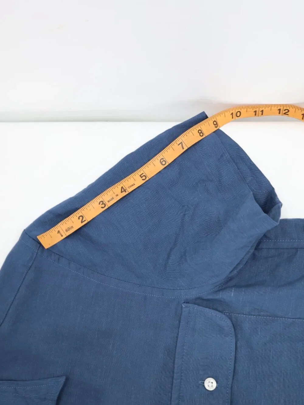 NWT J Crew camp Shirt Men's XS Viscose Linen Blend Short Sleeve Button Up Blue